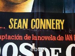 JAMES BOND GOLDFINGER Original 1964 1SH Movie POSTER ARGENTINA Sean CONNERY