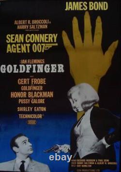 JAMES BOND GOLDFINGER Swedish movie poster R67 SEAN CONNERY VERY RARE NM