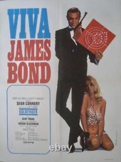 JAMES BOND GOLDFINGER VIVA FESTIVAL French movie poster R70s SEAN CONNERY