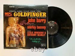 JAMES BOND GOLDFINGER record signed SEAN CONNERY, SHIRLEY EATON, HONOR BLACKMAN
