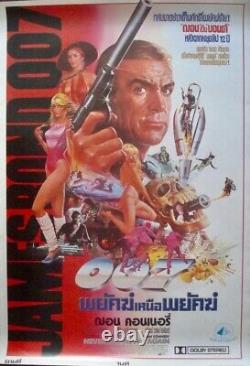 JAMES BOND NEVER SAY NEVER AGAIN THAI movie poster SEAN CONNERY 1983 RARE