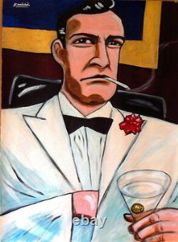 JAMES BOND PRINT poster 007 sean connery dr. No casino royale goldfinger martini