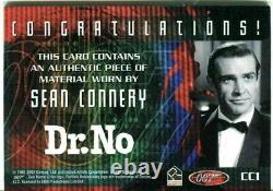 JAMES BOND SEAN CONNERY COSTUME SUIT CARD CC1 DR NO + CASINO ROYALE chip