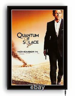 JAMES BOND SEAN CONNERY Light up movie poster lightbox led sign home cinema room