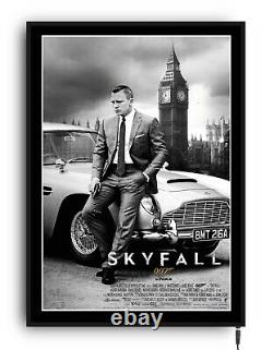 JAMES BOND SEAN CONNERY Light up movie poster lightbox led sign home cinema room