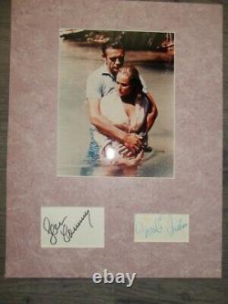 JAMES BOND SEAN CONNERY and URSULA ANDRESS AUTOGRAPHS MATTED AUTHENTIC