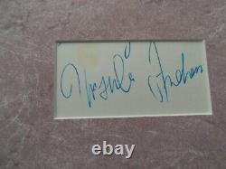 JAMES BOND SEAN CONNERY and URSULA ANDRESS AUTOGRAPHS MATTED AUTHENTIC