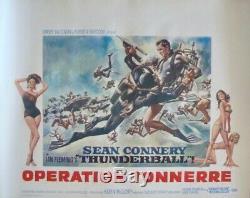 JAMES BOND THUNDERBALL Belgian movie poster French R72 SEAN CONNERY NM
