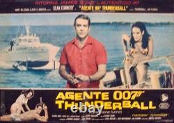 JAMES BOND THUNDERBALL Italian fotobusta movie poster 4 SEAN CONNERY 1965