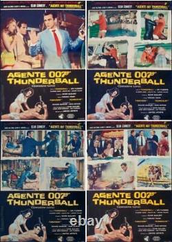 JAMES BOND THUNDERBALL Italian fotobusta movie poster set x11 SEAN CONNERY 1965