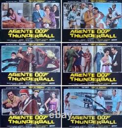 JAMES BOND THUNDERBALL italian fotobusta movie posters x8 SEAN CONNERY R1973 NM