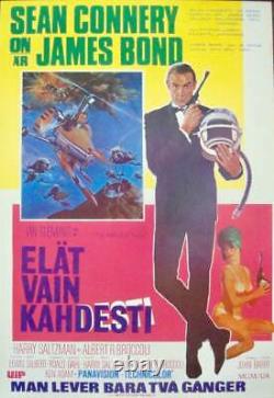 JAMES BOND YOU ONLY LIVE TWICE Finnish movie poster R82 SEAN CONNERY McGINNIS NM