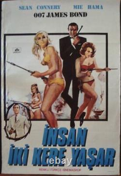 JAMES BOND YOU ONLY LIVE TWICE Turkish movie poster SEAN CONNERY 1967