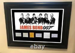 JAMES BOND all six SEAN CONNERY signed DANIEL CRAIG, ROGER MOORE No Time To Die