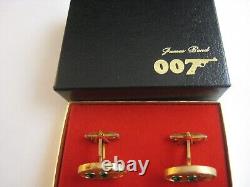 James Bond 007 1965 Movie Memorabilia SCARCE Cufflinks & Tiepin, THUNDERBALL
