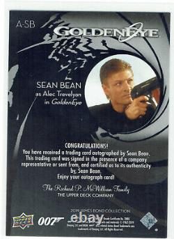 James Bond 007 Collection Auto Autograph Card A-SB Sean Bean as Alec Trevelyan