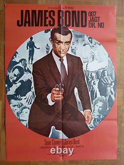 James Bond 007 DR. NO German 1972 1sh Sean Connery unique artwork
