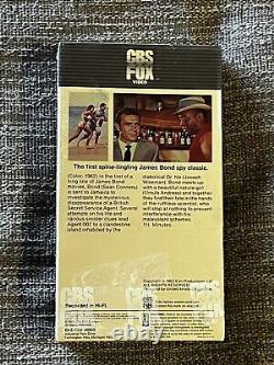 James Bond 007 DR. NO Sean Connery 1984 CBS Fox (4525) VHS Sealed / Watermarks