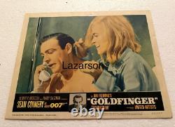 James Bond 007 Goldfinger Orig Lobby Card Sean Connery Shirley Eaton Ian Fleming