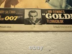 James Bond 007 Goldfinger Orig Lobby Card Sean Connery Shirley Eaton Ian Fleming