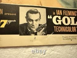 James Bond 007 Goldfinger Orig Lobby Card Sean Connery Shirley Eaton Ian Fleming