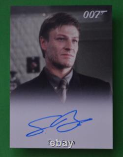 James Bond 007 Heroes & Villains 2010 Autograph card Sean Bean FB