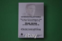 James Bond 007 Heroes & Villains 2010 Autograph card Sean Bean FB