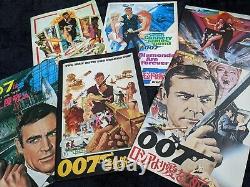 James Bond 007 Japanese Six Brochures Ian Fleming & Sean Connery & Roger Moore