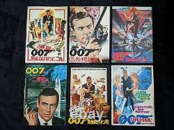 James Bond 007 Japanese Six Brochures Ian Fleming & Sean Connery & Roger Moore