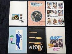 James Bond 007 Japanese Six Brochures Ian Fleming & Sean Connery & Roger Moore