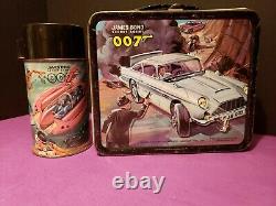 James Bond 007 Lunchbox & Thermos 1966 Sean Connery Vintage