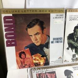 James Bond 007 Movie Sean Connery Deluxe Letter-Box Edition Laserdisc Lot of 12