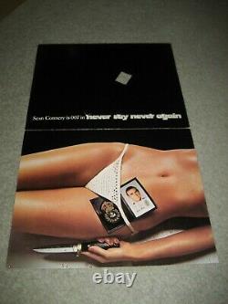 James Bond 007 Never Say Never Again Sean Connery 1983 Promo Flyer Insert
