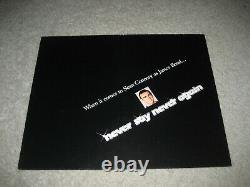 James Bond 007 Never Say Never Again Sean Connery 1983 Promo Flyer Insert