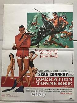 James Bond 007 Opération Tonnerre 1965 Sean Connery, Terence Young 40x56cm