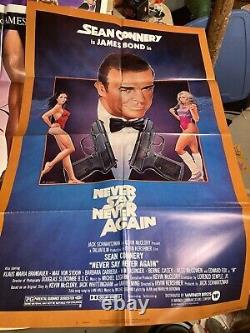 James Bond 007 Roger Moore Sean Connery HUGE LOT! 6 POSTERS, 3 PRESSBOOKS +MORE