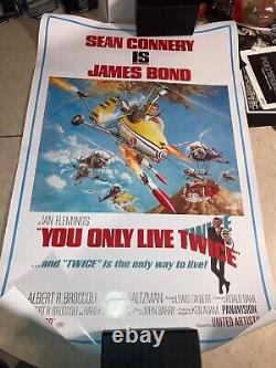 James Bond 007 Roger Moore Sean Connery HUGE LOT! 6 POSTERS, 3 PRESSBOOKS +MORE