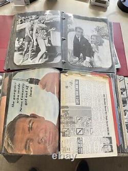 James Bond 007 Roger Moore Sean Connery HUGE LOT! Photos Cards 1960s 1970s ID