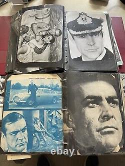 James Bond 007 Roger Moore Sean Connery HUGE LOT! Photos Cards 1960s 1970s ID