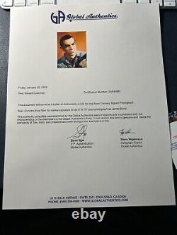 James Bond 007 Sean Connery Autograph. 8X10. COA Global Authentics
