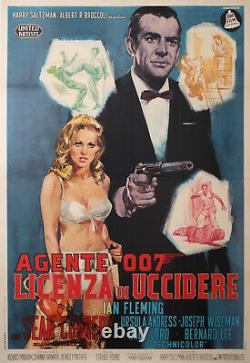 James Bond 007 Sean Connery Licenza DI Uccidere Original Italian Movies Poster
