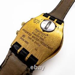 James Bond 007 Sean Connery Swatch 2002 Goldfinger Irony Chronograph Watch