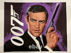 James Bond 007 Sean Connery by Paul Mann SIGNED Ltd x/110 Print Mondo MINT Movie