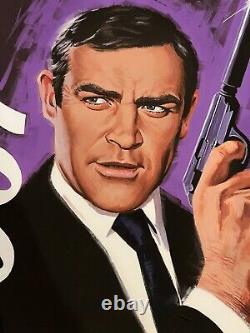 James Bond 007 Sean Connery by Paul Mann SIGNED Ltd x/110 Print Mondo MINT Movie