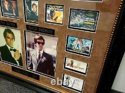 James Bond 007 Shadow Box Movies Memorabilia Sean Connery Roger Moore 36 Framed