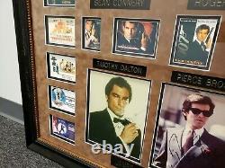 James Bond 007 Shadow Box Movies Memorabilia Sean Connery Roger Moore 36 Framed