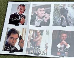 James Bond 007 Signed Photos, Sean Connery, Roger Moore, Craig, All 6 Actors