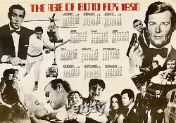 James Bond 007 The Age of Bond for 1980 Calendar Poster Roger Moore Sean Connery