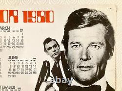 James Bond 007 The Age of Bond for 1980 Calendar Poster Roger Moore Sean Connery