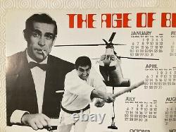 James Bond 007 The Age of Bond for 1980 Calendar Poster Roger Moore Sean Connery